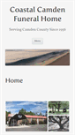 Mobile Screenshot of coastalcamdenfuneralhome.com