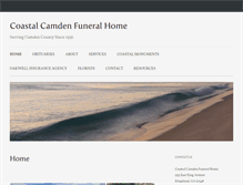 Tablet Screenshot of coastalcamdenfuneralhome.com